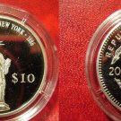 Liberia 2000 Silver Proof $10-New York-Statue of Liberty