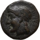 Ancient Greece 214-212 BC SICILY SYRACUSE APOLLO TORCH WREATH
