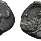 Ancient Greece 324-323 BC CILICIA LYKAONIA small silver OBOL Baaltars/Wolf