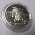 2004 Greece Large Proof Silver-10 Euro- Ancient and Olympic Horse Rider-Athens