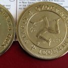 1808 Isle of Man Large Golden Alloy Fantasy 5 Shillings George III