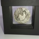 Rare 2014 Niue Large 1 OZ Antique.Silver $2 CAPERCAILLIE-Mintage 999