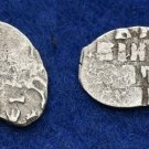 1682-1725 Russia Peter the Great small Silver Wire Denga