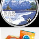 2011 Japan Large Proof Color Silver 1000 Yen Tateyama Mountain Toyama Prefecture