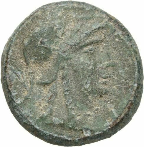 Ancient Greece 2 Cent.BC MYSIA PERGAMON ATHENA SPIKED HELMET TROPHY CUIRASS #5