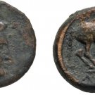 Ancient Greece 4 cent BC THESSALY LARISSA NYMPH DICHALKON HORSE