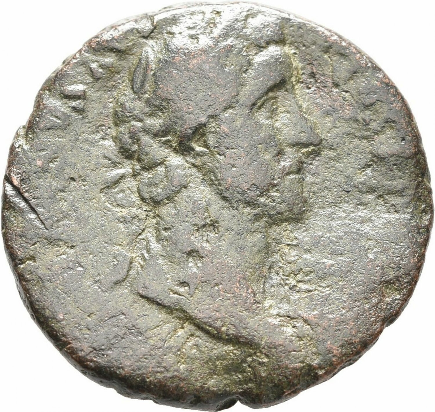 Ancient Rome AD 156 ANTONINUS PIUS AS Providentia  AE #3