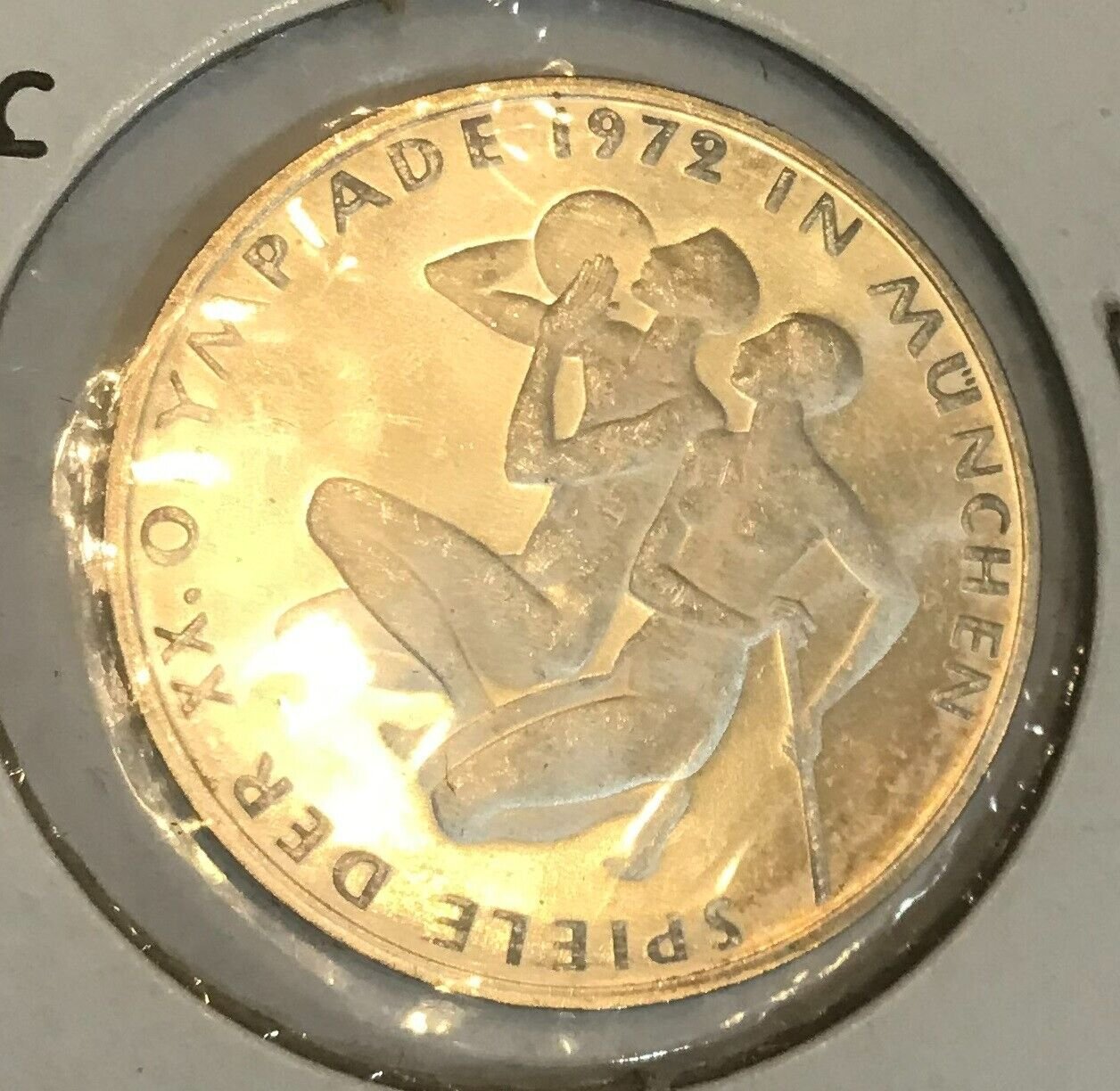 1972 F Germany Large Silver 10 Marks Munchen Olympics Athletes
