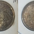 1914 D Germany Silver 1 Mark- WWI start- UNC, nice toning  #2