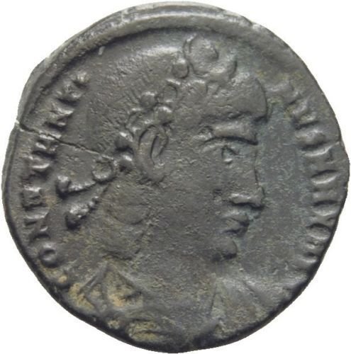Ancient Rome 306-337 AD CONSTANTINE  CYZICUS SOLDIERS/Standards #2