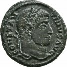 Ancient Rome Siscia AD 321-324 Constantine I, BIL follis Emperor Wreath VOT