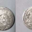 1595 POLAND Riga LATVIA  SILVER 3 GROSCHEN Sigizmund