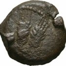 Ancient Judaea 37-44 AD AGRIPPA I JERUSALEM PRUTAH UMBRELLA CORN #3