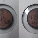 1893 Russian Finland Alexander III  1 pennia