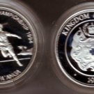 1992 Tonga Large silver Proof Soccer World Cup 1 P