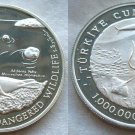 1996 Turkey Large Silver Proof 1000000 lira Seal/Fish