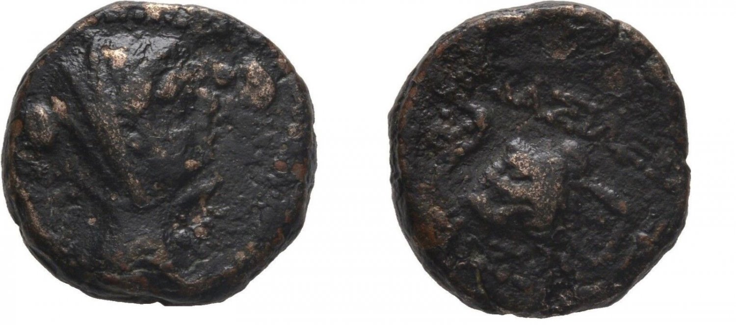 Ancient Greece 174-164 BC Seleukid SYRIA ANTIOCHOS IV LAODIKE ELEPHANT #2