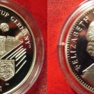 2005 Isle of Man Large  Silver Proof 1 Crown World Cup Soccer(Football)