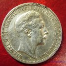 1909 Prussia(Germany) Large Silver 3 marks Kaizer Willhelm-#2