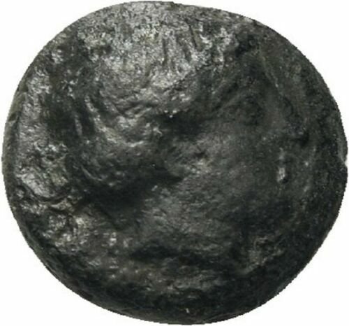 Ancient Greece 5-4 Cent.BC  small AE Apollo / quadripartite