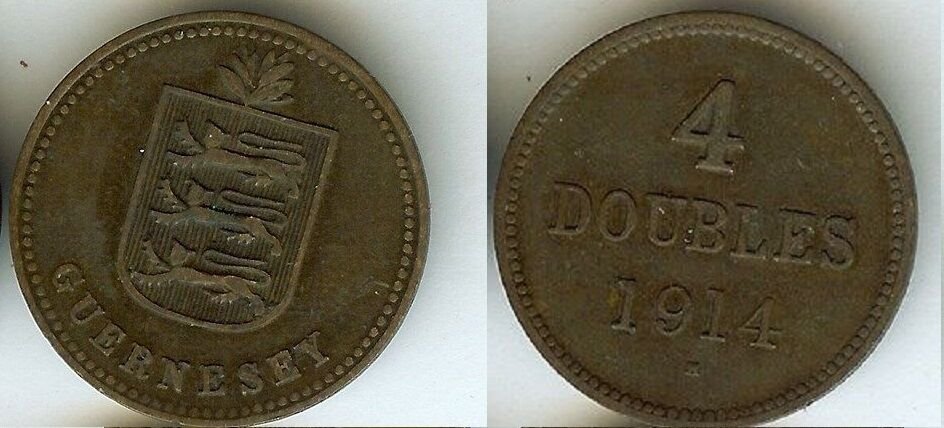 1914 Guernsey 4 Doubles-Nice