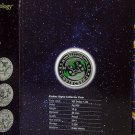 Rare 2011 Cook Is.Silver Color Proof$1 Zodiac-Pisces/Neptune-Folder,mintage 2500