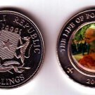 2004 Somalia lrg color 25 s-Pope John Paul II Poland /Dalai Lama
