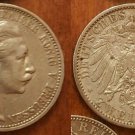 1904 Prussia (Germany) Silver 2 marks Kaiser Willhelm