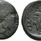Ancient Greece 2 cent  BC THESSALY LEAGUE APOLLO ATHENA ITONIA AE #5