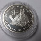 1997 Portugal Large Proof Silver 200 Esc Discovery Brasil-Jose de Anchieta