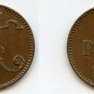 1892 Russian Finland Alexander III  1 pennia- Nice