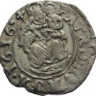 1616 Hungary Silver Denar-King Mathias-Habsburg Dynasty;Virgin Mary,#3-nice