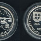 1995 Portugal Large Proof Silver 200 Esc Discovery Australia/Ship