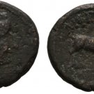Ancient Greece 187-167 BC MACEDON AMPHIPOLIS DIONYSOS IVY GOAT BRONZE