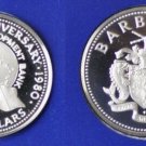 1980 Barbados Large Proof Silver $25 Caribbean Development Bank,mintage 2345