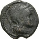Ancient Greece 187-167 BC MACEDON PELLA ATHENA HELMET COW #3