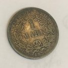 1874 G Germany Silver 1 mark