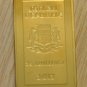 Somalia 2013 Goldplated Color Rectangular 25 shilling-Fauna-Zebra