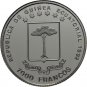 1992 Equatorial Guinea Large Silver Proof 7000 Fr Olympic Runner Katrin Krabbe