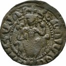 ARMENIA CILICIA 1226-1270 HETOUM I Large COPPER TANK KING THRONE CROSS