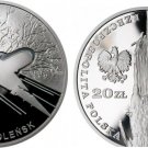 2011 Poland Large Silver  Proof 20 ZL Smolensk Presidential Plane Crash