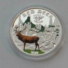 2014 Cook Is Large Silver Color Proof $2-Red Deer