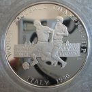 1989 Afghanistan Large Proof Silver Soccer  500 A