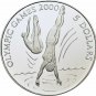 1996 Kiribati Large Silver Proof $5 Olympic Diver