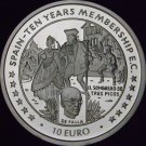 1996 Isle of Man  Silver Proof 10 Euro De Falla-El Sombrero De Tres Picos