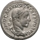 Ancient Rome Severus Alexander AD 224 SILVER DENARIUS Mars -Nice
