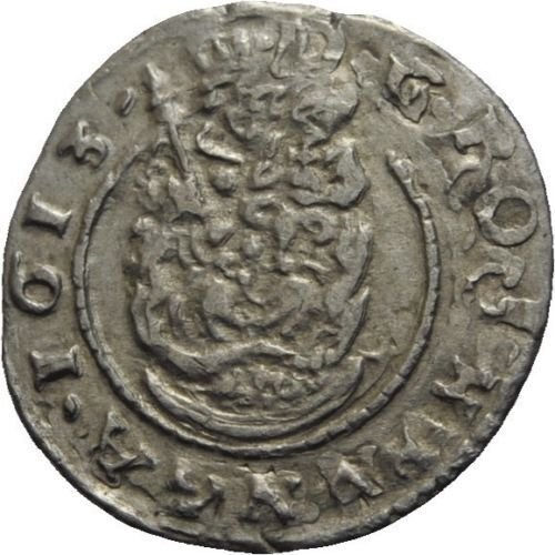1613 Hungary Silver Denar-King Mathias-Habsburg Dynasty;Virgin Mary,#3- obv.date