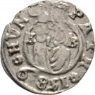 1589 Hungary Silver Denar- King Rudolph -Habsburg Dynasty; Virgin Mary