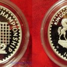 1982 Lesotho Large Silver Proof 10 Maloti World Cup Soccer(Football) 1 player