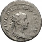 Ancient Rome Philip II AD  244-247 Silver Antoniani IUVENTUTIS